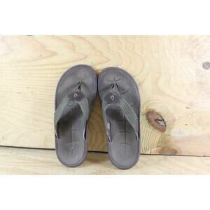 Olukai Mens Flip Flops Sz 12 Kohola Light Green Flats Sandals
